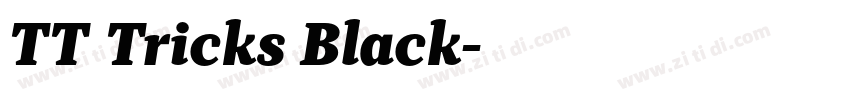 TT Tricks Black字体转换 TT Tricks Black字体转换